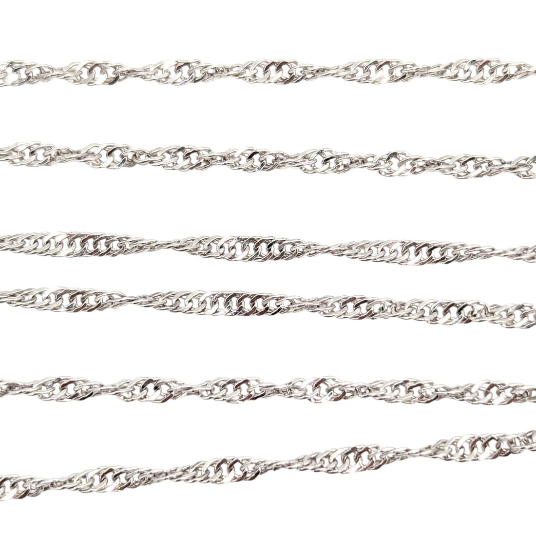 Italy Sterling Singapore Chain Necklace 2.0g (1 of 3)