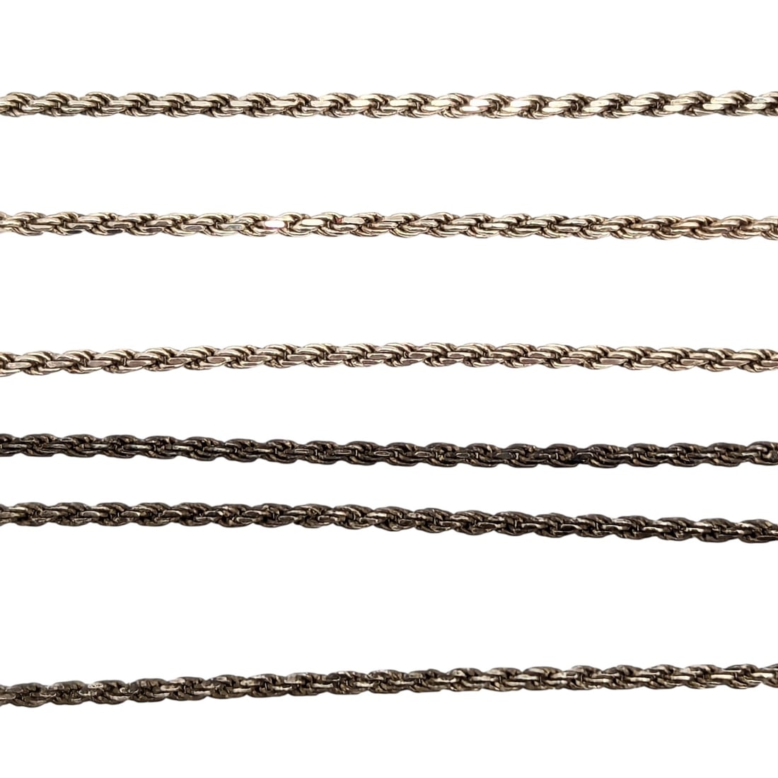 Italy Sterling Rope Chain Necklace 2.6g (1 of 3)