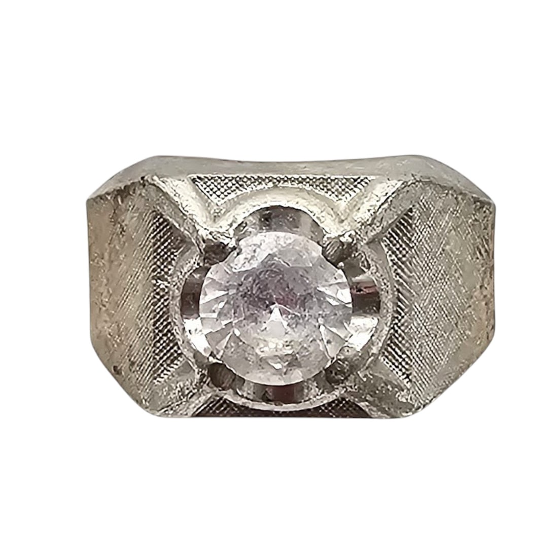 ESPO Clear Topaz Sterling Silver Ring Size 8.5, 15.6g (1 of 4)