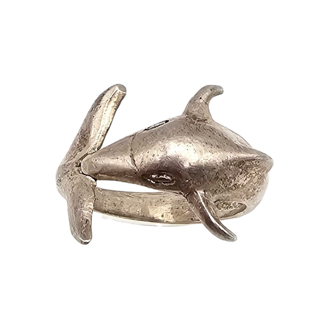 Sterling Silver Dolphin Ring Size 6.75 4.1g (1 of 4)
