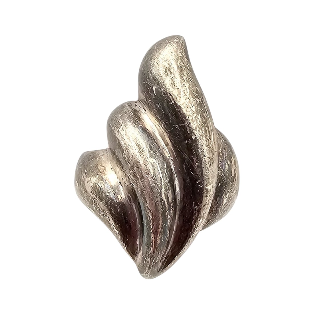 Sterling Silver Wave Ring Size 5, 7.2g (1 of 4)