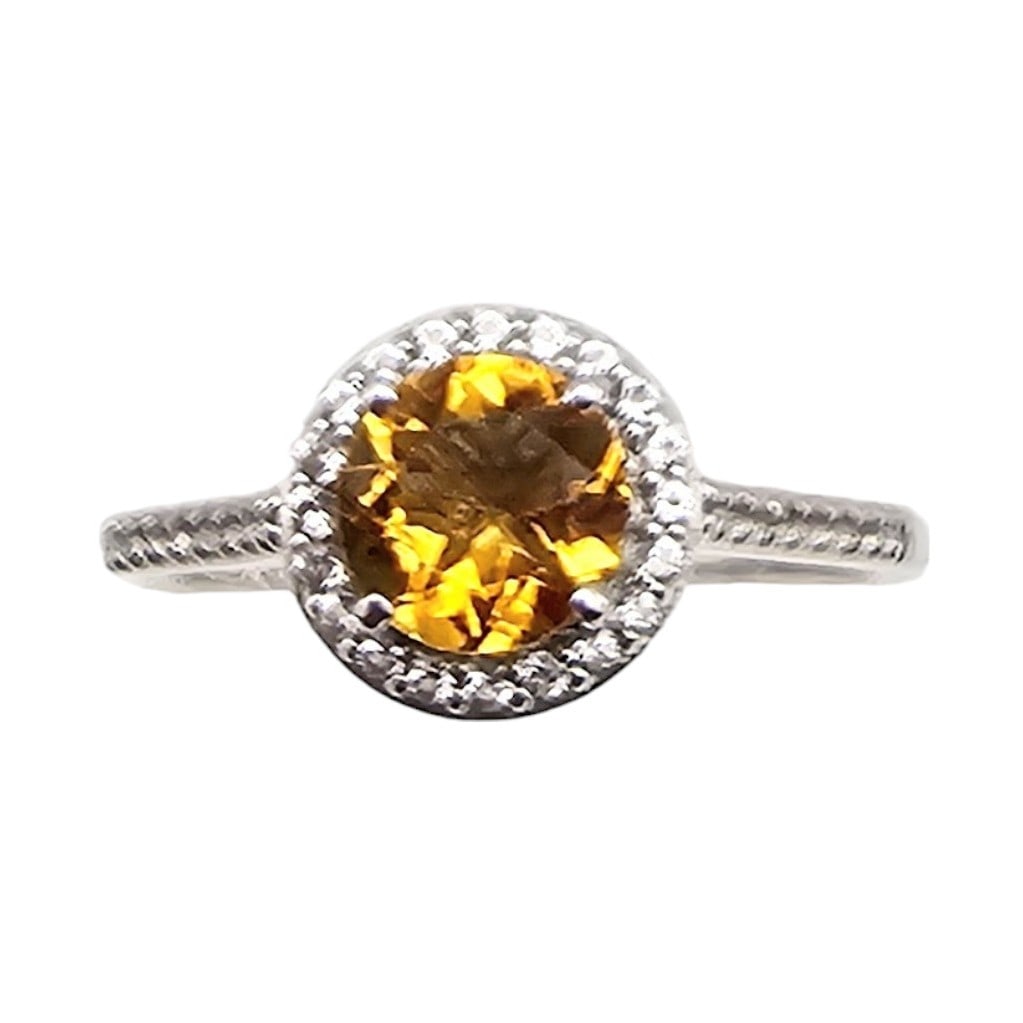 JA 10K White Gold Diamond Spinial Cocktail Ring Size 6.75, 2.5g: JA 10K White Gold Diamond Spinial Cocktail Ring Size 6.75, 2.5g Approximately 0.85 TCW