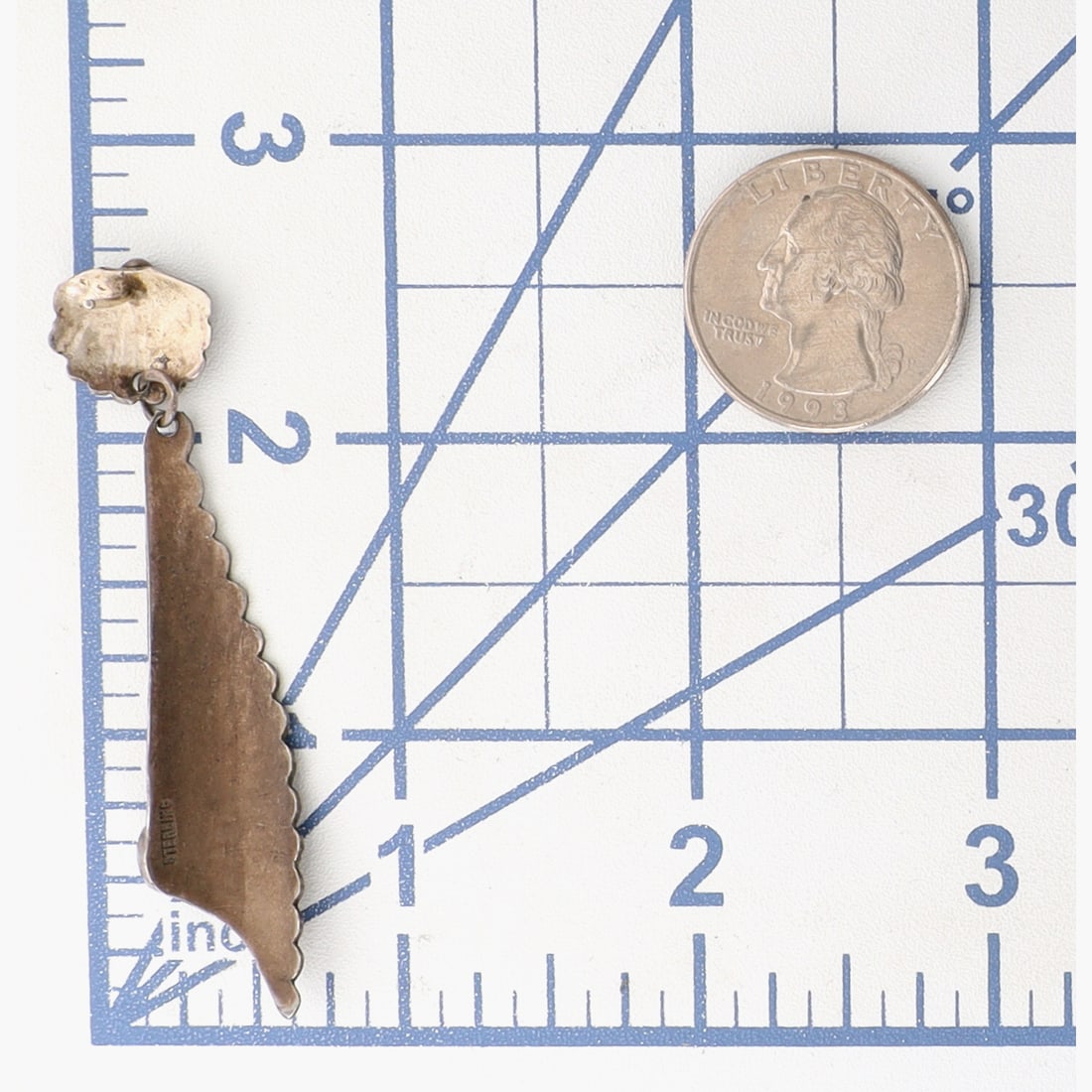 Vintage Navajo Turquoise Dangle Earrings - 4