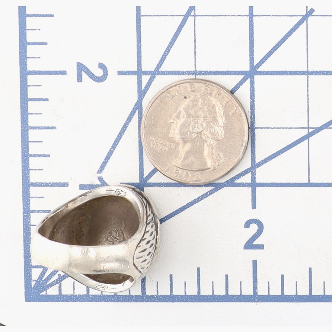 Signed Zuni Multistone Inlay Ring Sz 9 - 9