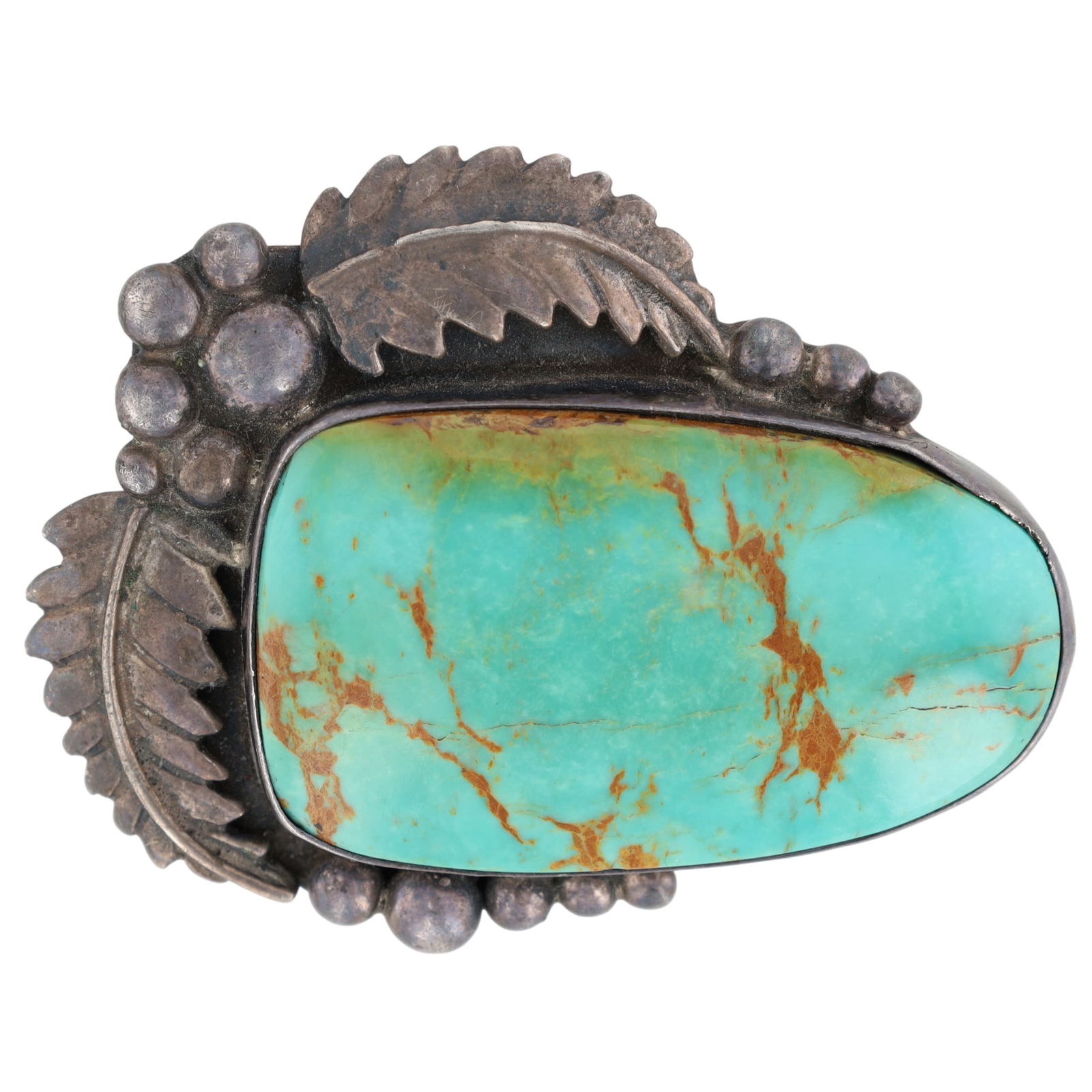Chimney Butte Navajo Royston Turquoise Brooch (1 of 4)