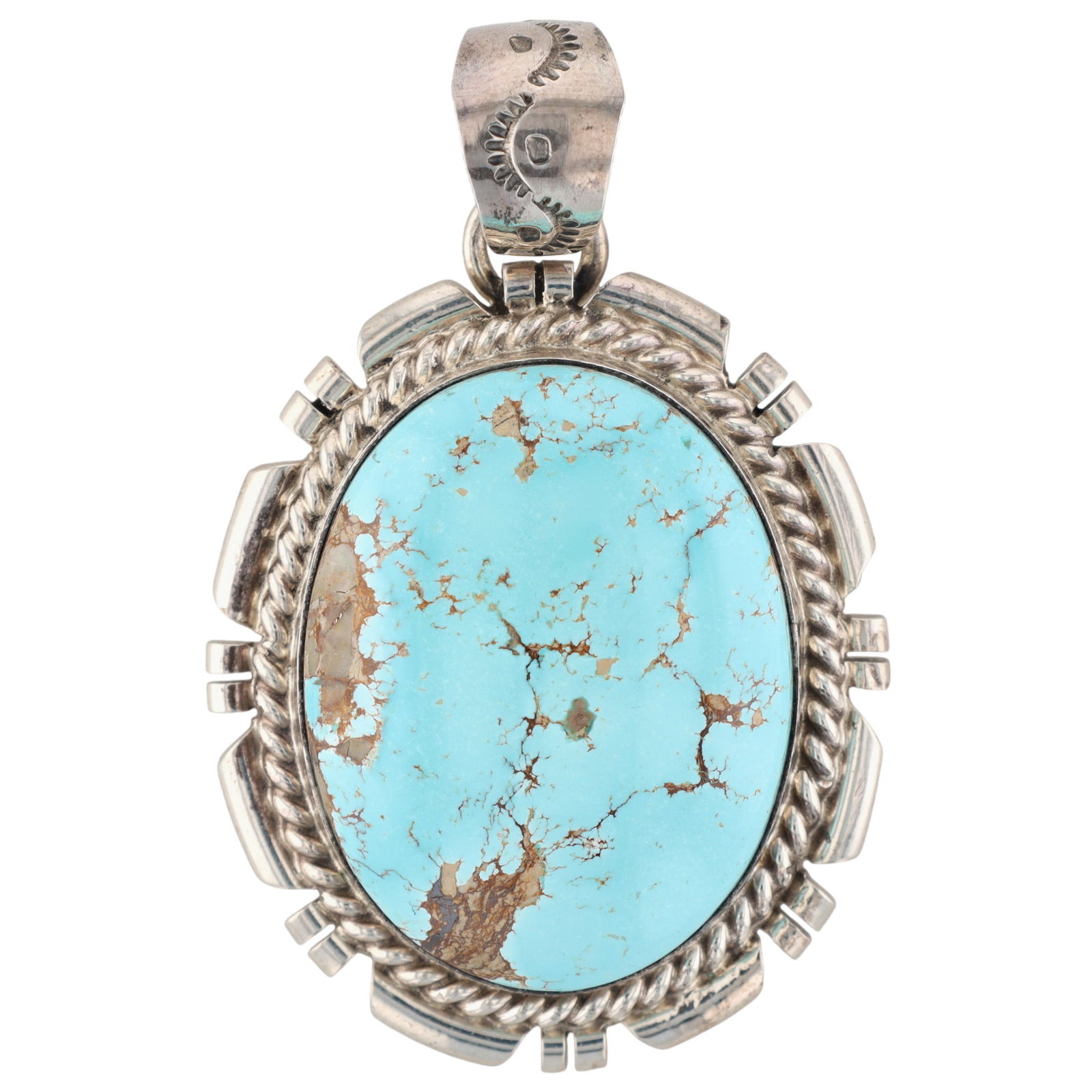 Bernita Begay Navajo Turquoise Pendant (1 of 4)