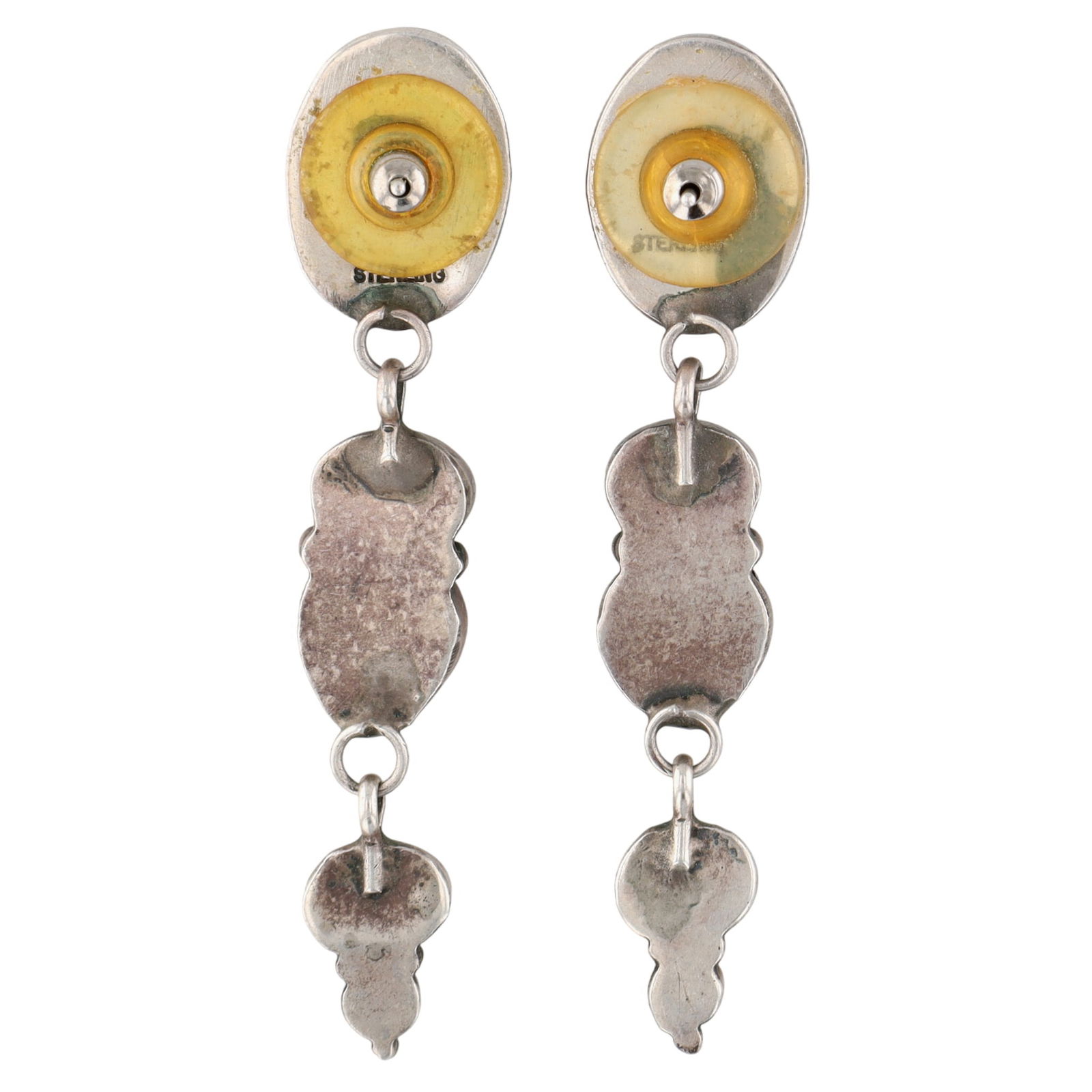 Navajo Multistone Dangle Earrings - 2