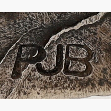 Paul J. Begay Navajo Rare Lander Blue Spiderweb Turquoise Ring Sz 13 - 5