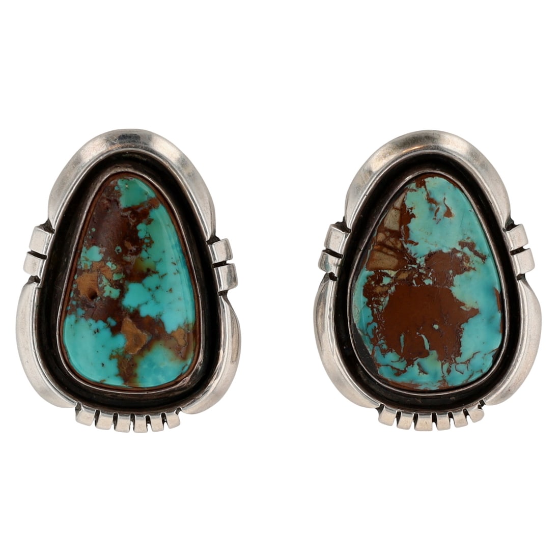 Navajo Bisbee Turquoise Earrings (1 of 4)