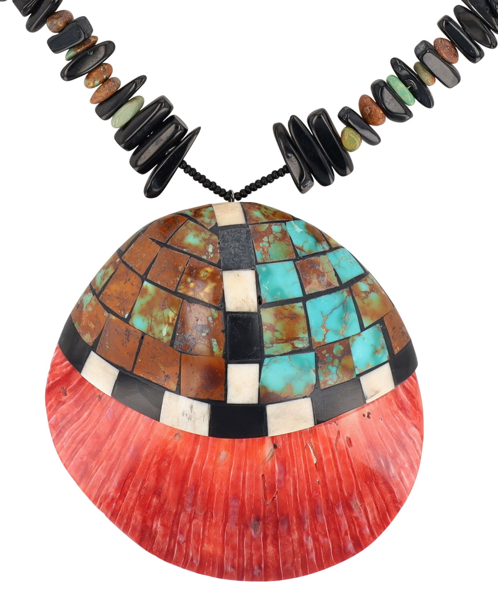 Ava Marie Coriz Santo Domingo Inlay Shell Necklace (1 of 6)