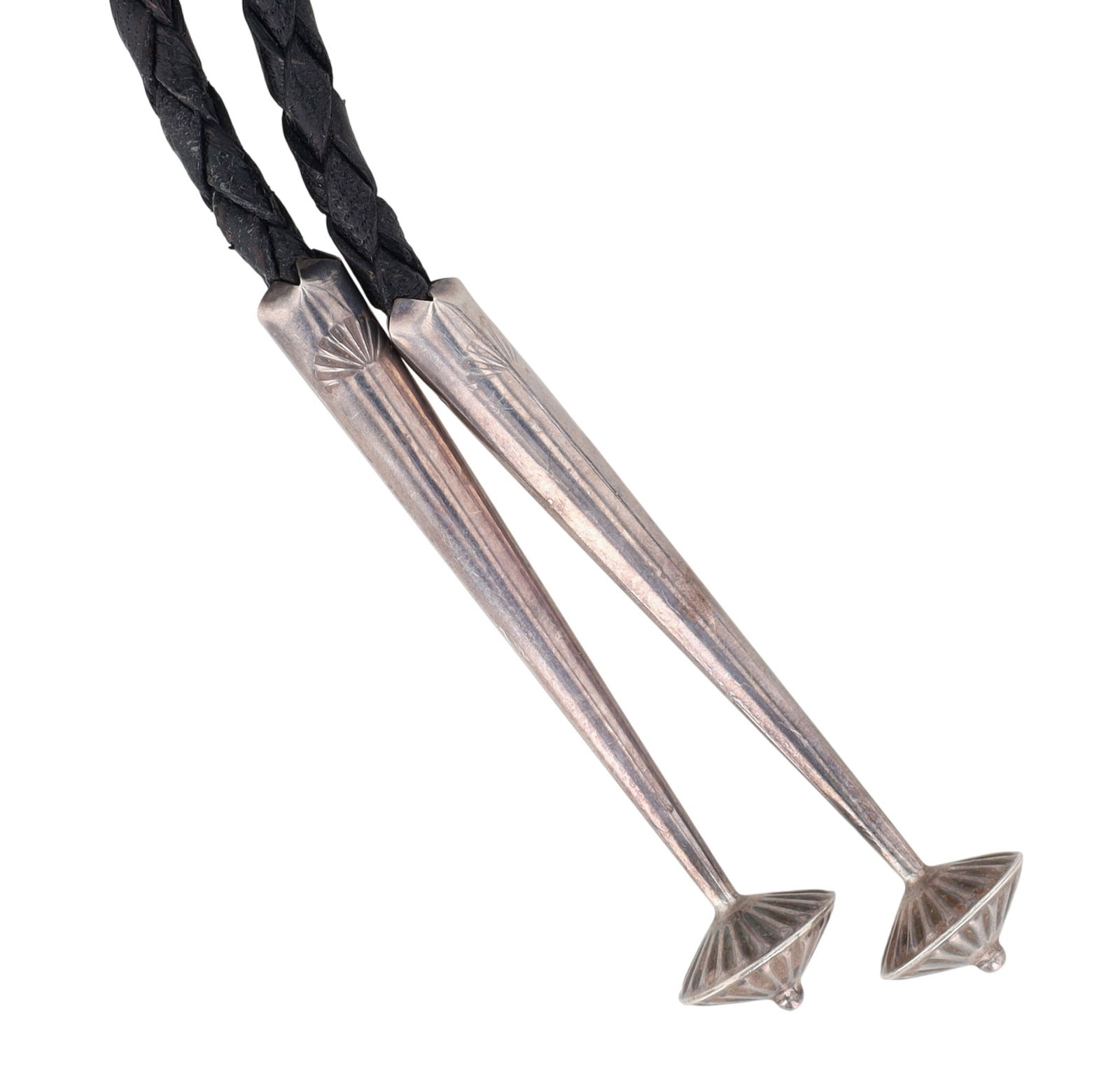 Will Denetdale Navajo Turquoise Bolo Tie - 3