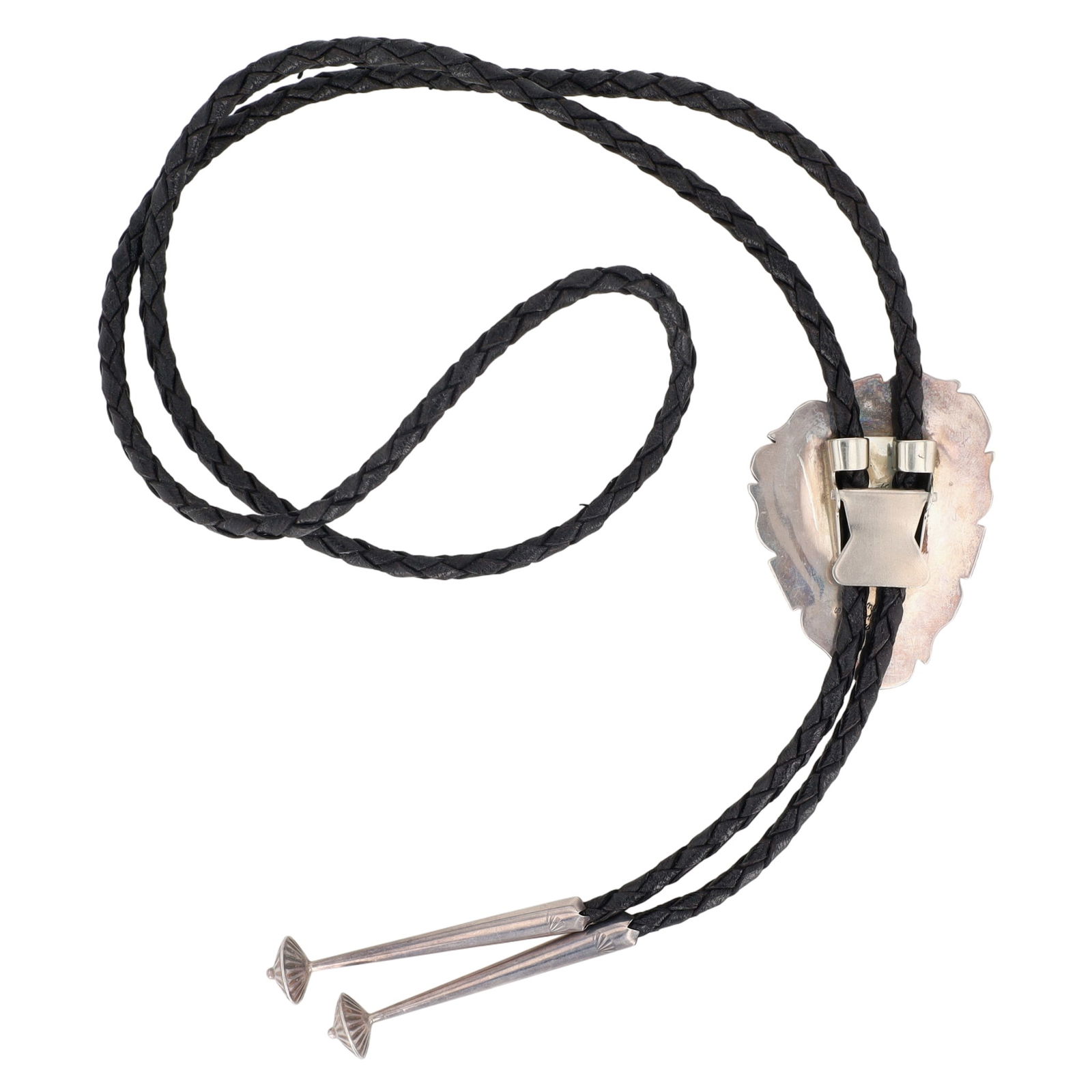 Will Denetdale Navajo Turquoise Bolo Tie - 4