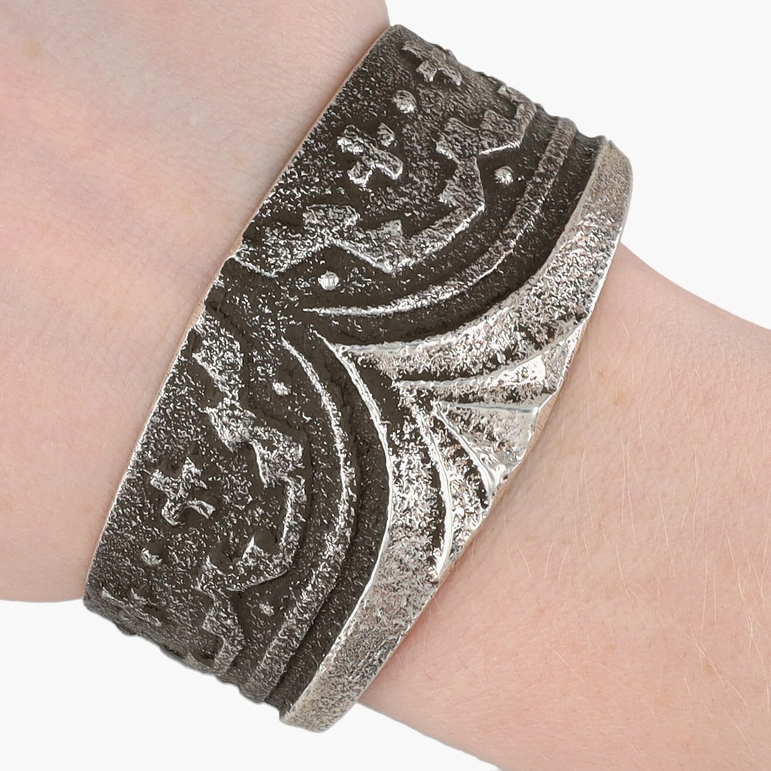Lawrence Baca Tufa Cast Cuff Bracelet - 2
