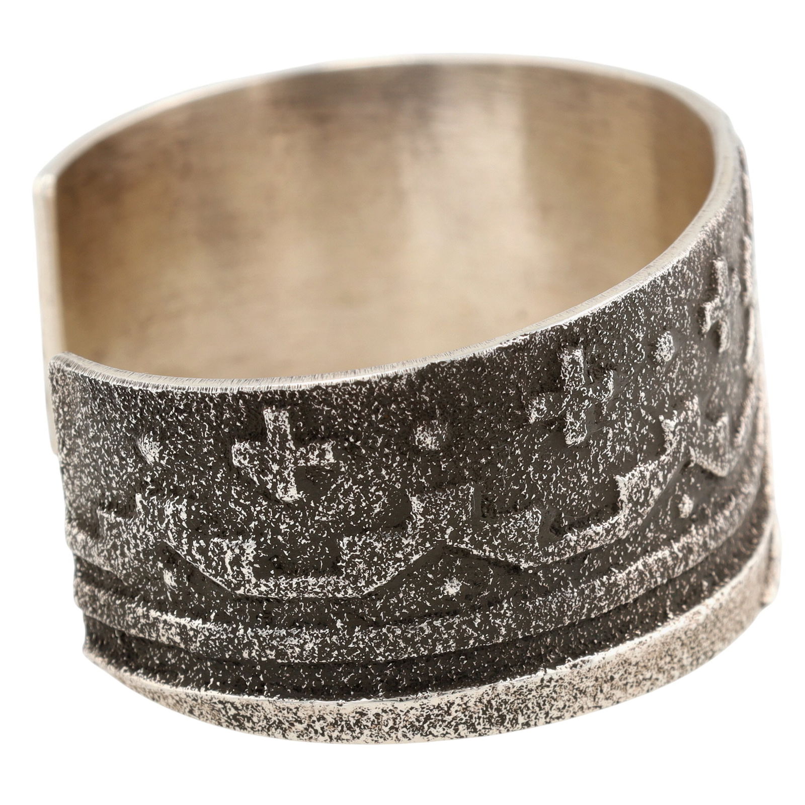 Lawrence Baca Tufa Cast Cuff Bracelet - 6