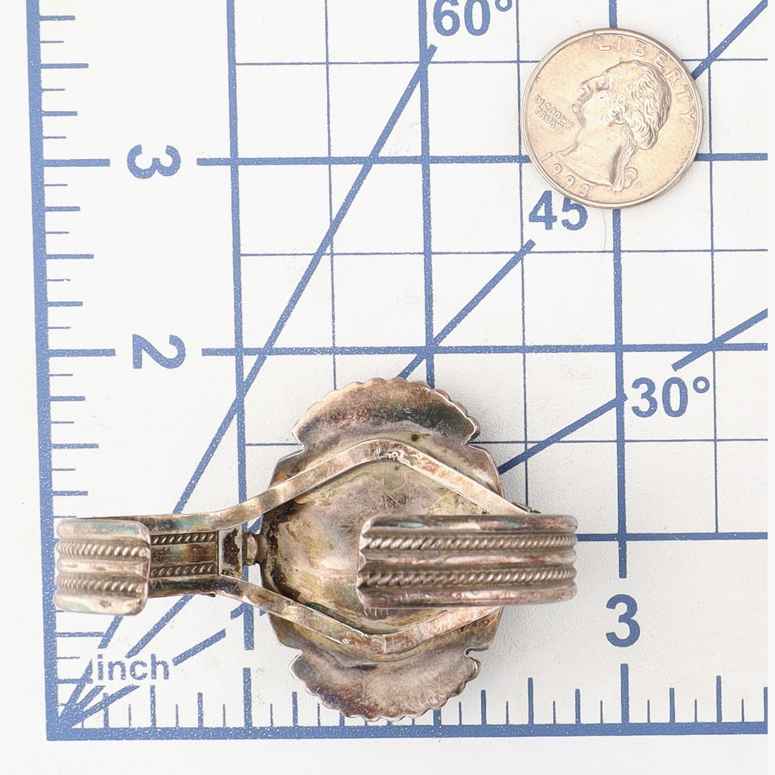 Beverly Etsate Zuni Mudhead Dancer Cuff Bracelet - 8