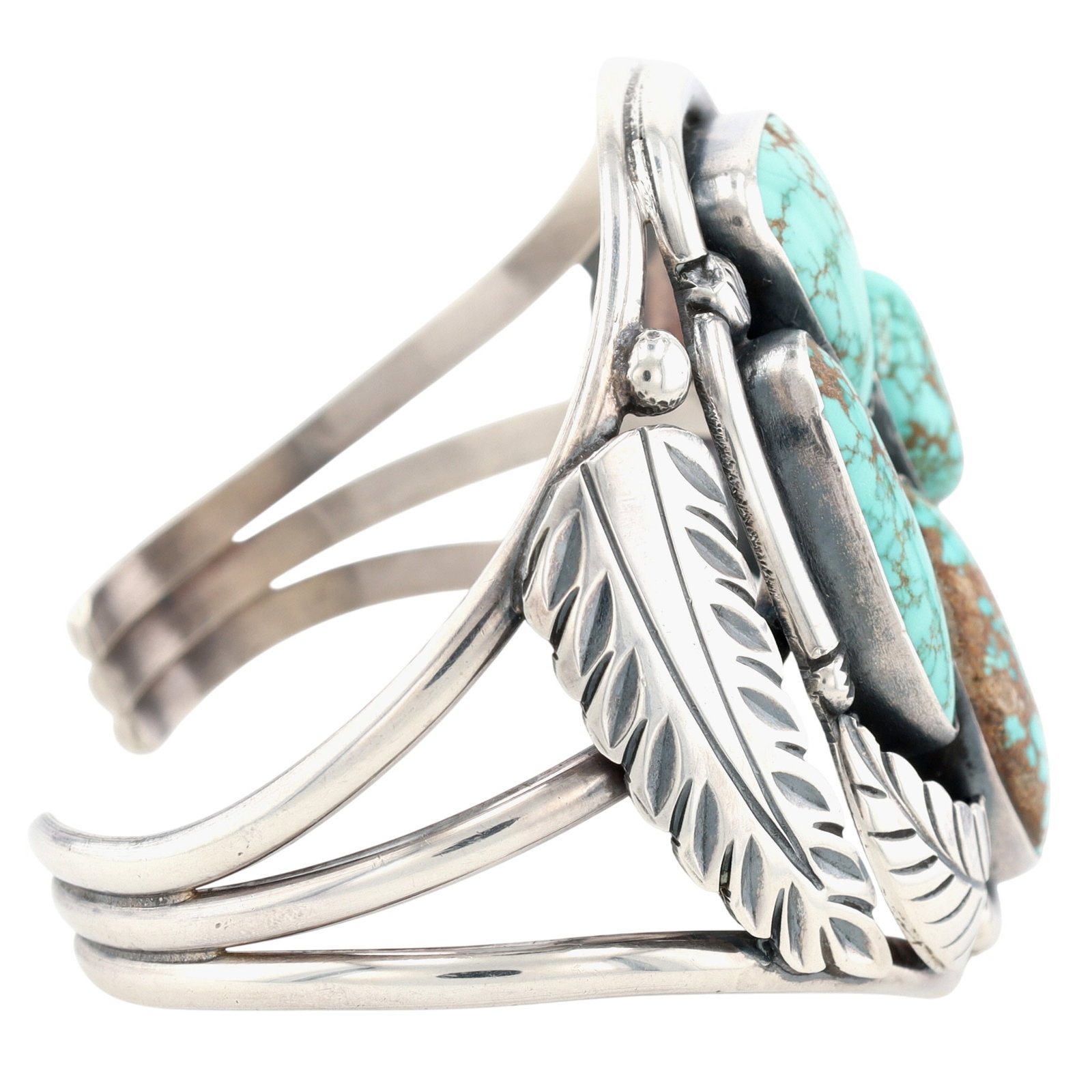 Thompson Platero Navajo #8 Turquoise Cuff Bracelet - 7