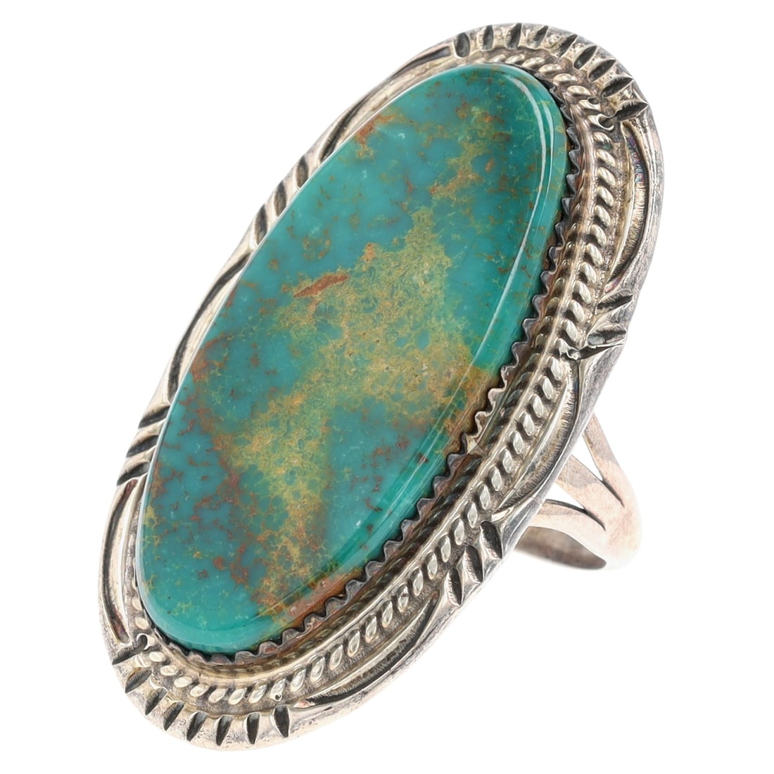 Billy Slim Navajo Turquoise Ring Sz 7.5 (1 of 7)