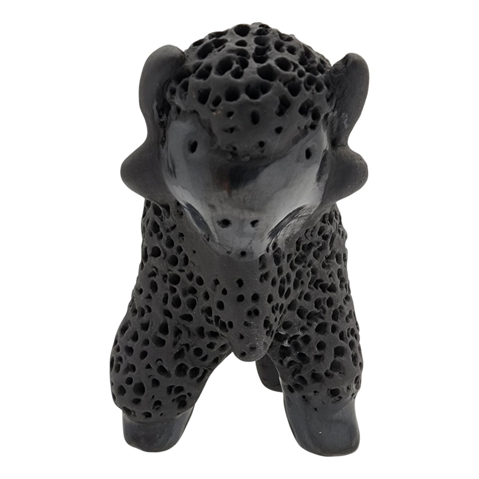 Dorothy Gutierrez Santa Clara Pueblo Buffalo Pottery Fetish: Vintage Dorothy Gutierrez Navajo, Santa Clara Pueblo Buffalo Pottery Fetish / 117g / Approximately 2.5" x 1.7" x 2.7" / This item is part of an estate collection of Native American fetishes, pottery,