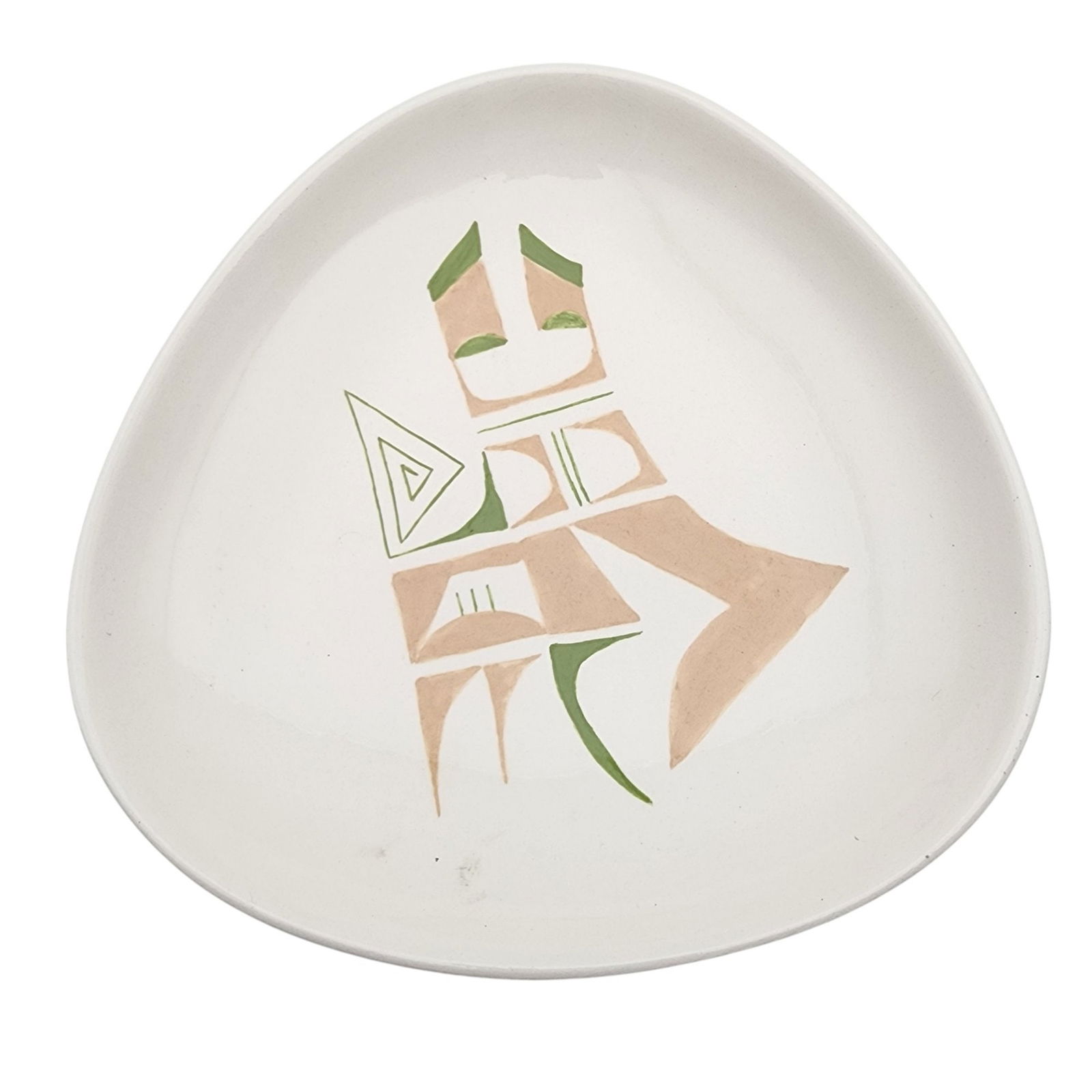 Signed Luiseno-Pit River Native American Pottery Dish: Signed 'MAV'? Luiseno-Pit River Native American Pottery Dish / 453g / approx. 8" x 8" / This item is part of an estate collection of Native American fetishes, pottery, baskets, and rugs acquired by a