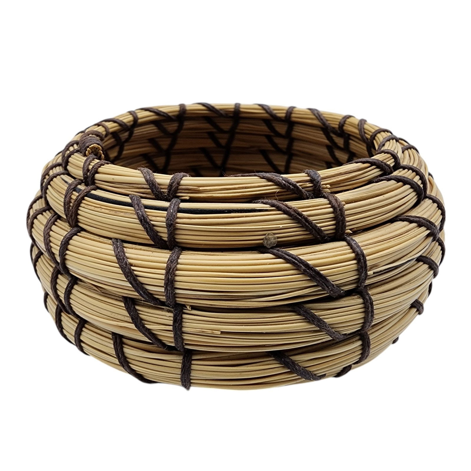 Native American Coiled Basket (1 of 4)
