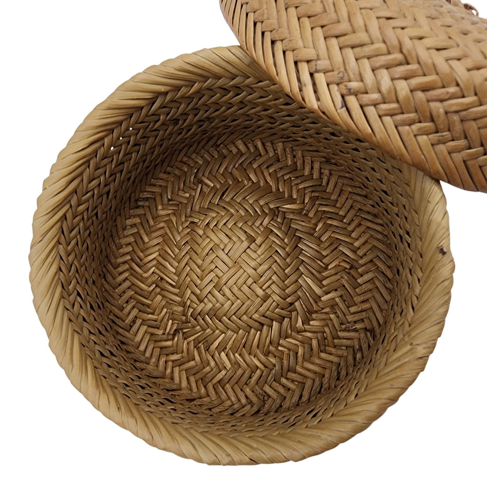 Native American Lidded Basket - 3