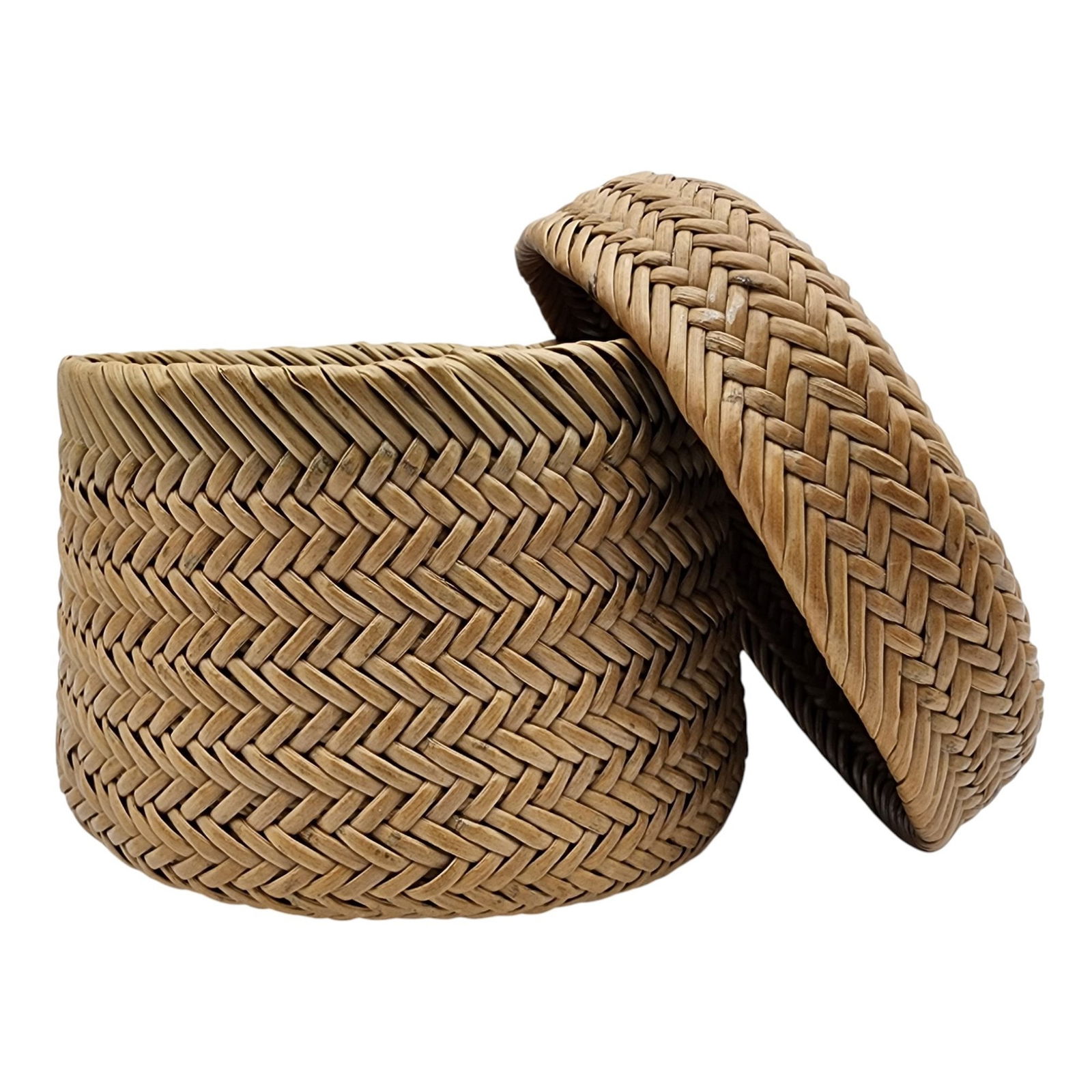 Native American Lidded Basket - 4