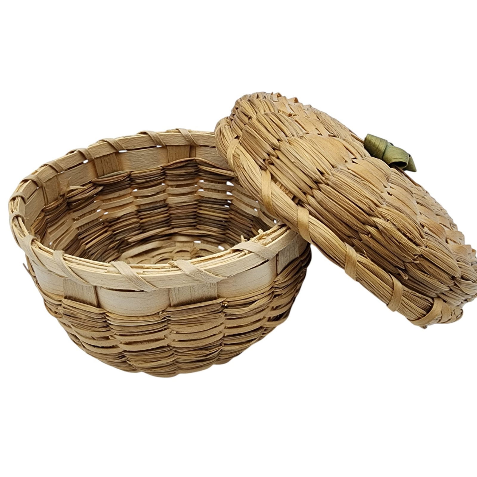 Native American Lidded Basket - 5