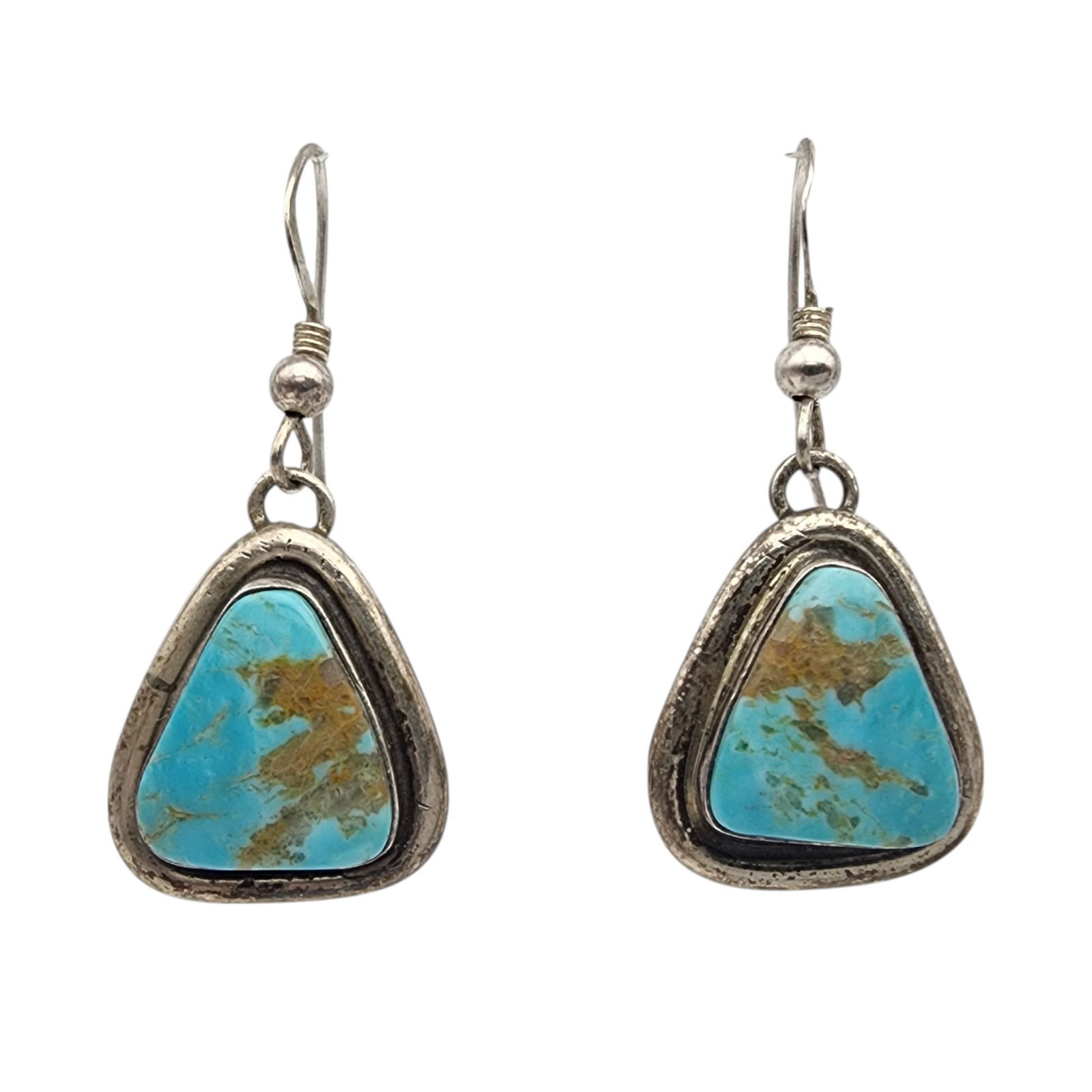 Renell Perry Navajo Sterling Turquoise Earrings (1 of 4)