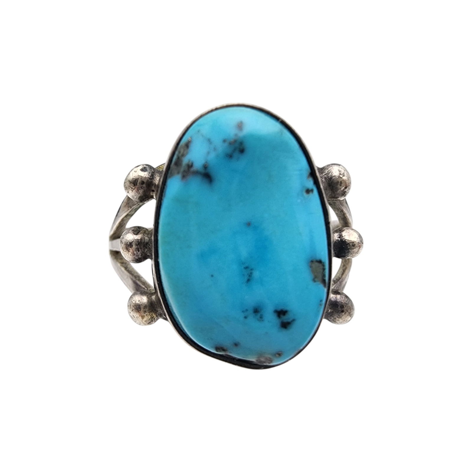 Vintage Navajo Sterling Turquoise Ring (1 of 6)