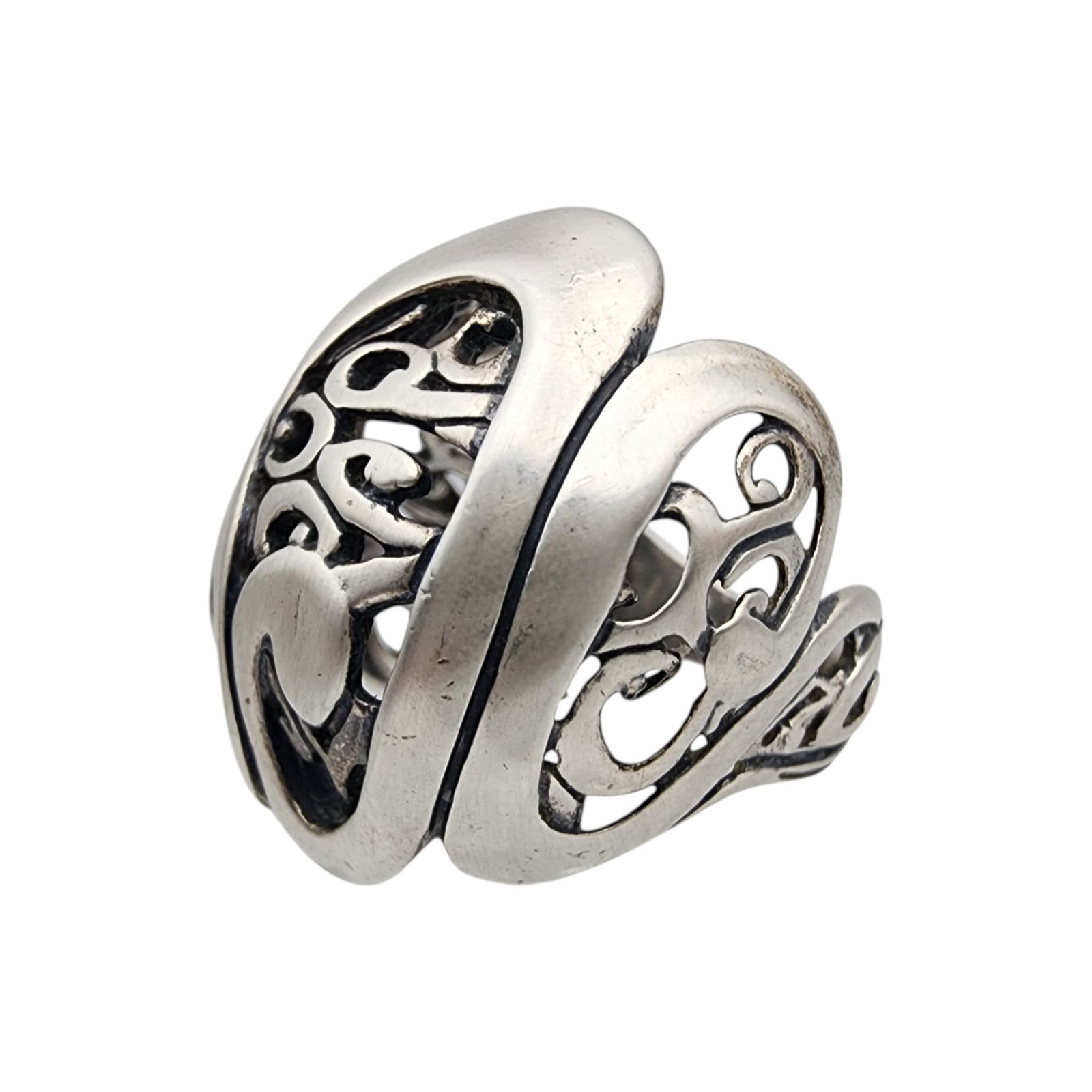 Carolyn Pollack Relios Sterling Swirl Ring Sz 7: Carolyn Pollack Relios Sterling Swirl Ring Sz 7 | 9.3g