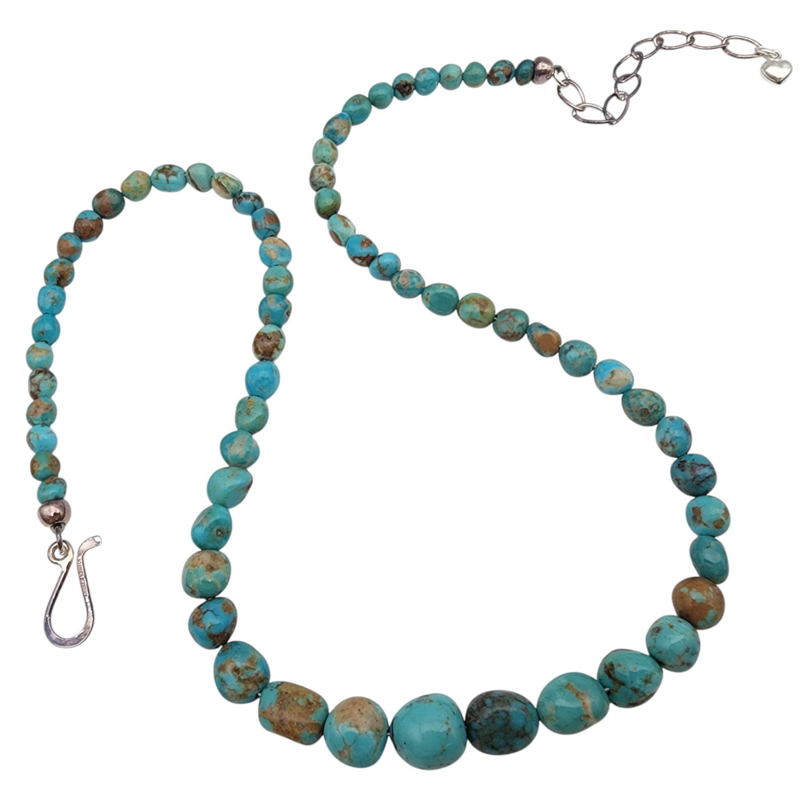 Jay King Mine Finds Sterling Turquoise Necklace: Jay King Mine Finds/Desert Rose Trading Sterling Turquoise Necklace 23g - very pretty turquoise!