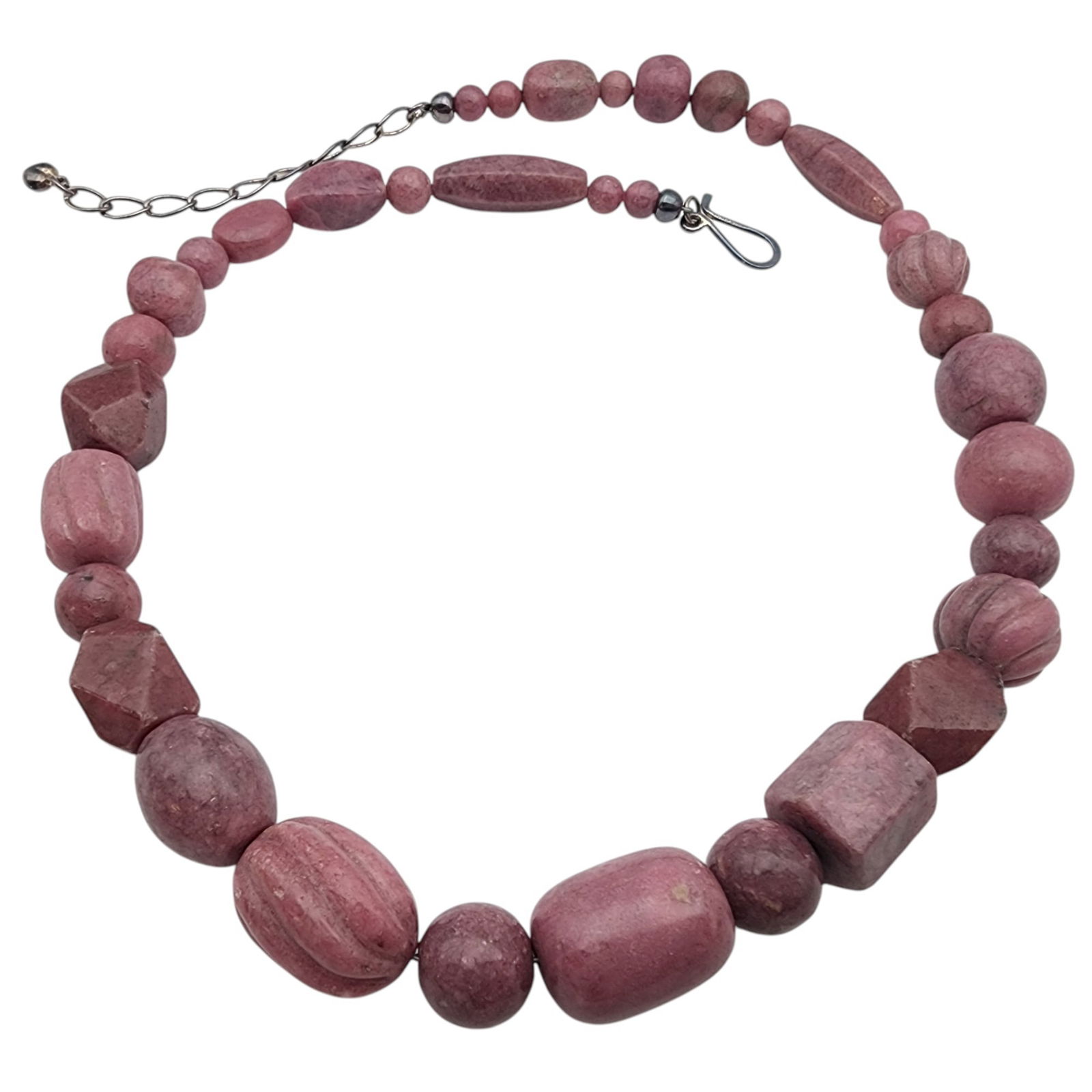 Jay King Mine Finds Sterling Rhodonite Necklace (1 of 5)