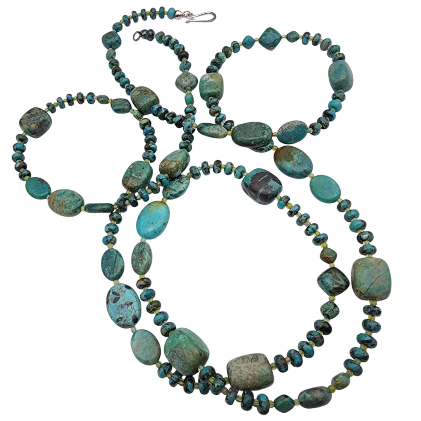 Jay King Mine Finds Sterling Turquoise and Bead Necklace (1 of 5)