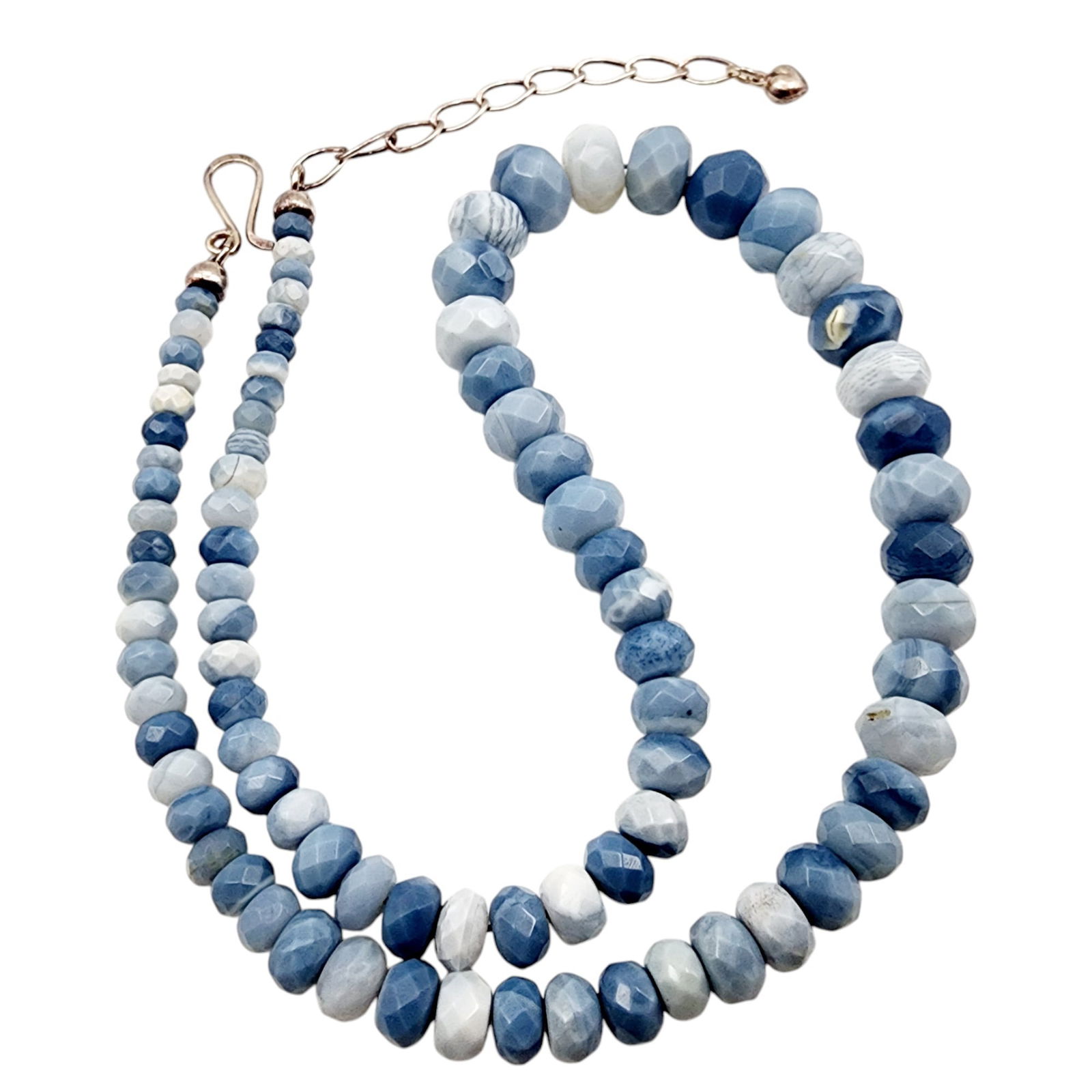 Jay King Mine Finds Sterling Faceted Blue Opal Necklace (1 of 5)