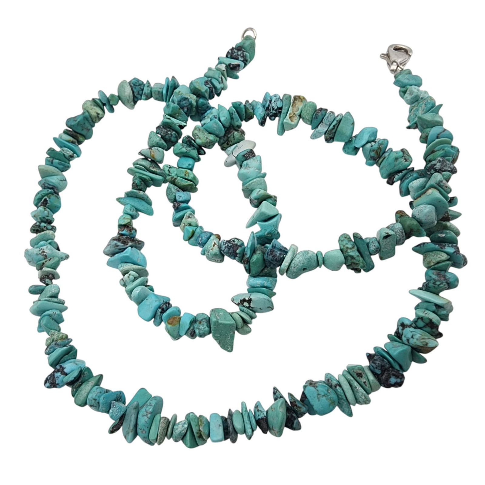 Jay King Mine Finds Sterling Turquoise Chip Necklace (1 of 5)