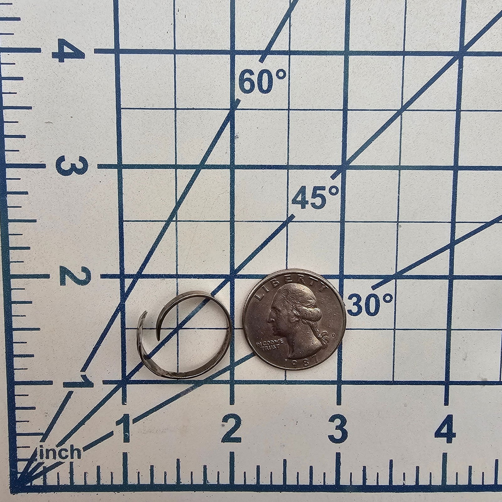 Signed Mexico Sterling Abalone Ring Size 6 - 4