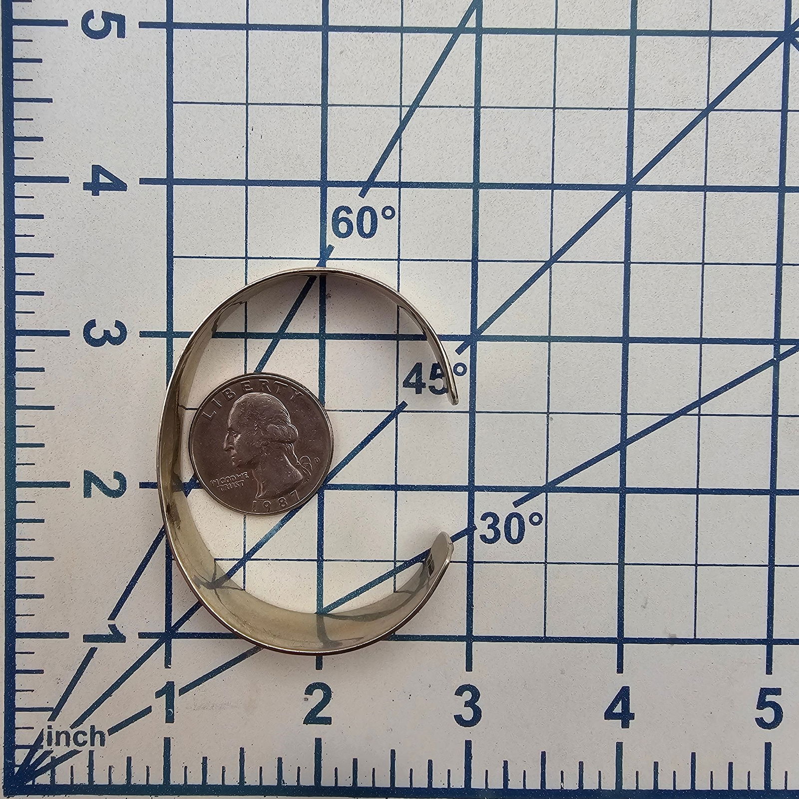 Mexico Sterling Cuff Bracelet - 4