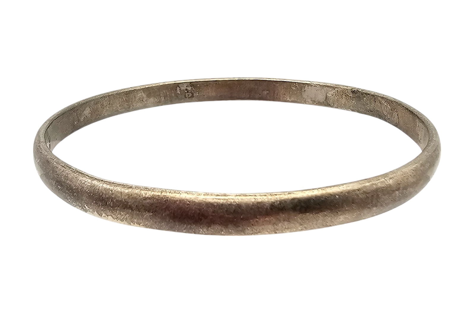 Signed Sterling Bangle Bracelet: Signed Sterling Bangle Bracelet, 18.5g