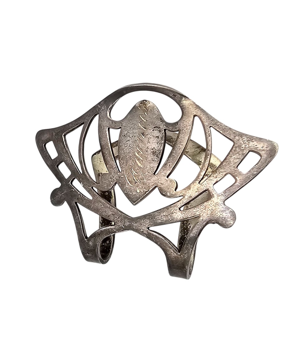 Signed Sterling Monogram Sweater/Shoe Clip - 2