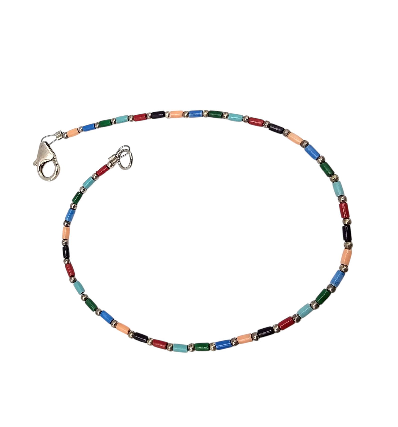 Silpada SW Styled Sterling Multi Stone Bracelet: Silpada SW Styled Sterling Multi Stone Bracelet 1.9 G