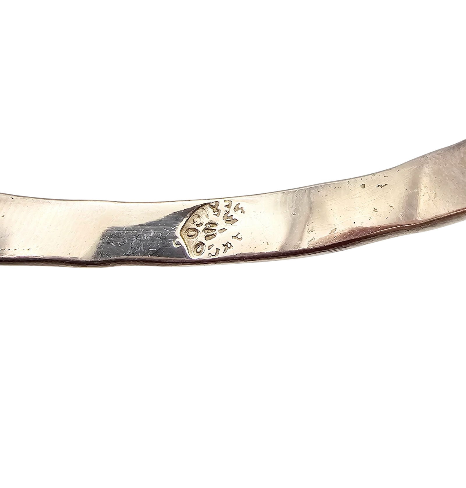 Mexico Sterling Bangle Bracelet - 3