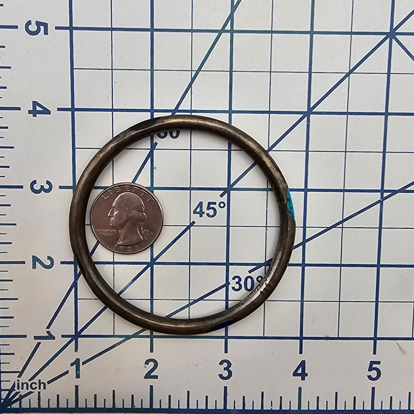 Signed Mexico Sterling Multistone Bangle Bracelet - 4