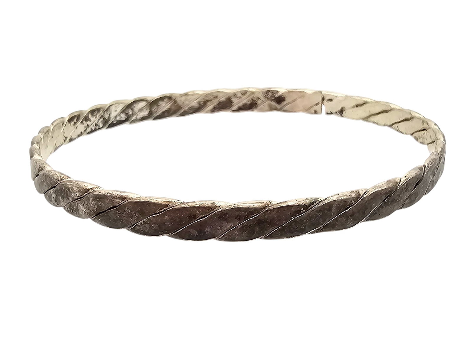 Mexico Sterling Bangle Bracelet: Mexico Sterling Bangle Bracelet 14.7 G