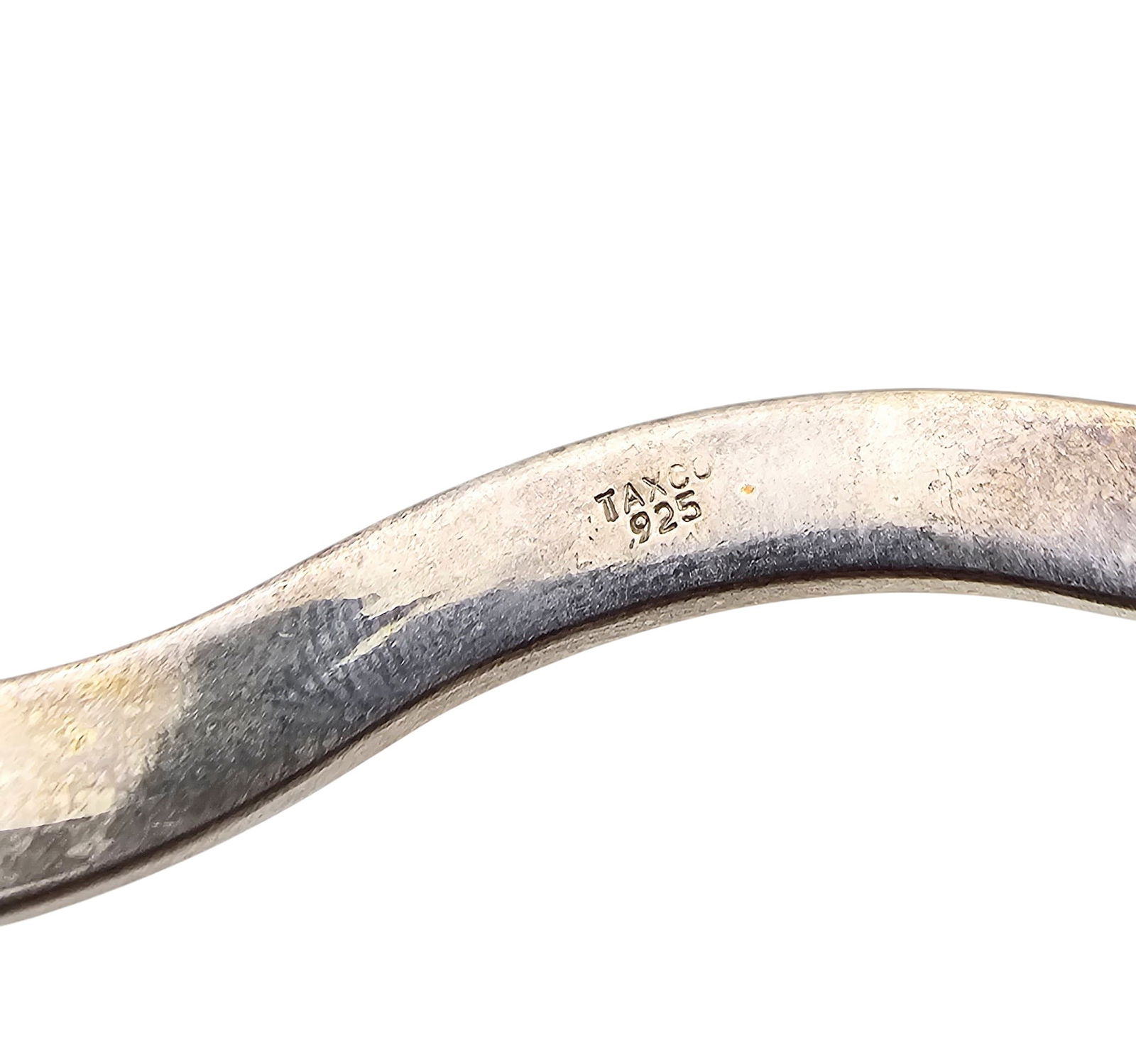 Taxco Sterling Wave Hinge Bangle Bracelet - 5