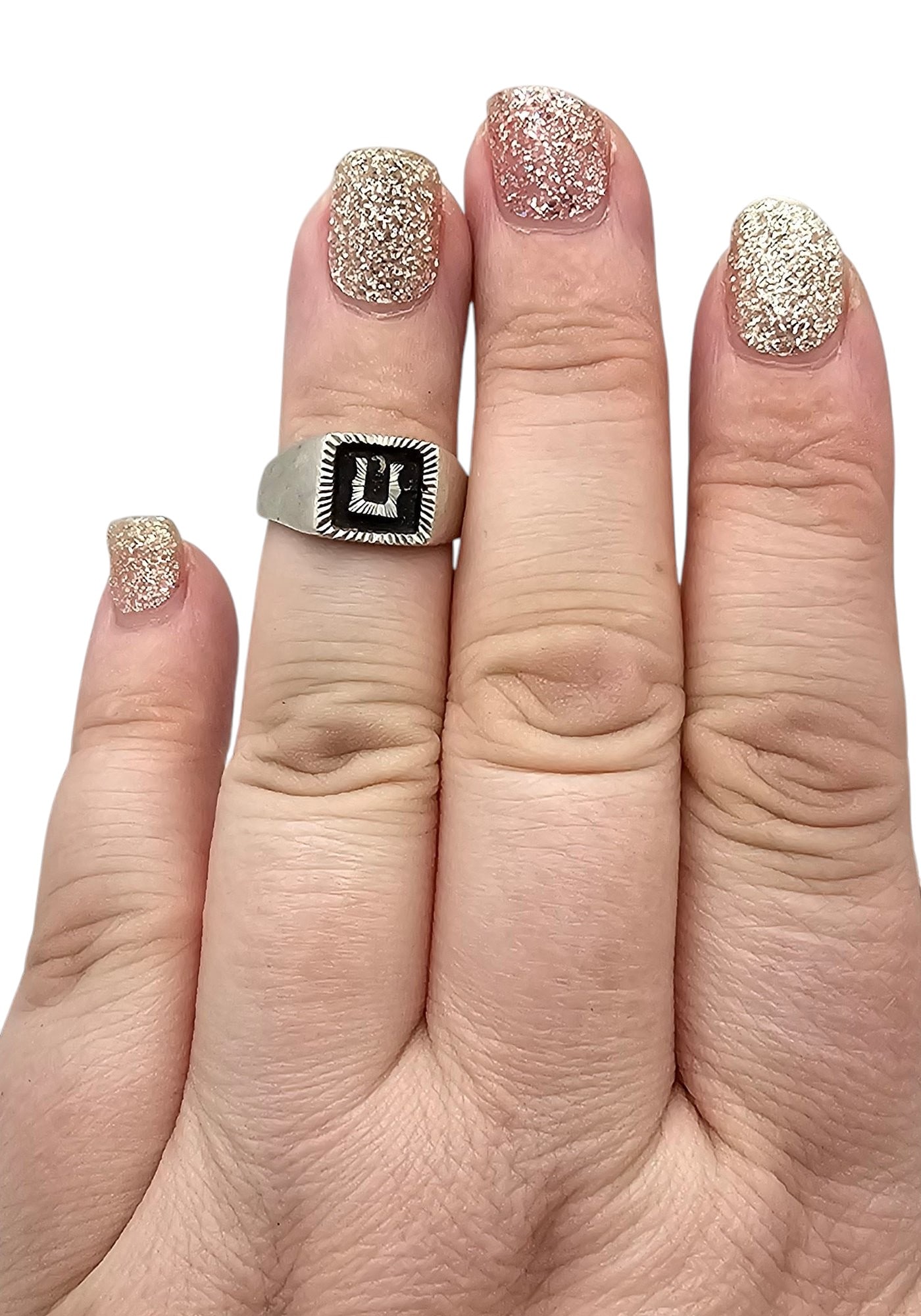 Mexico TP-22 Sterling Ring Size 4.5 - 3