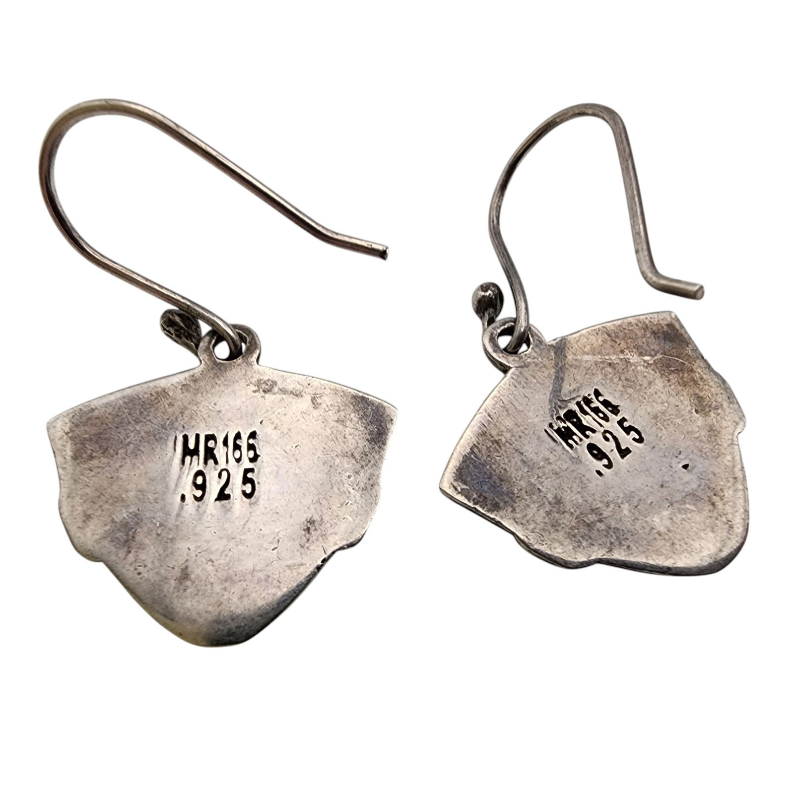 Signed Sterling Mayan Face Earrings - 2