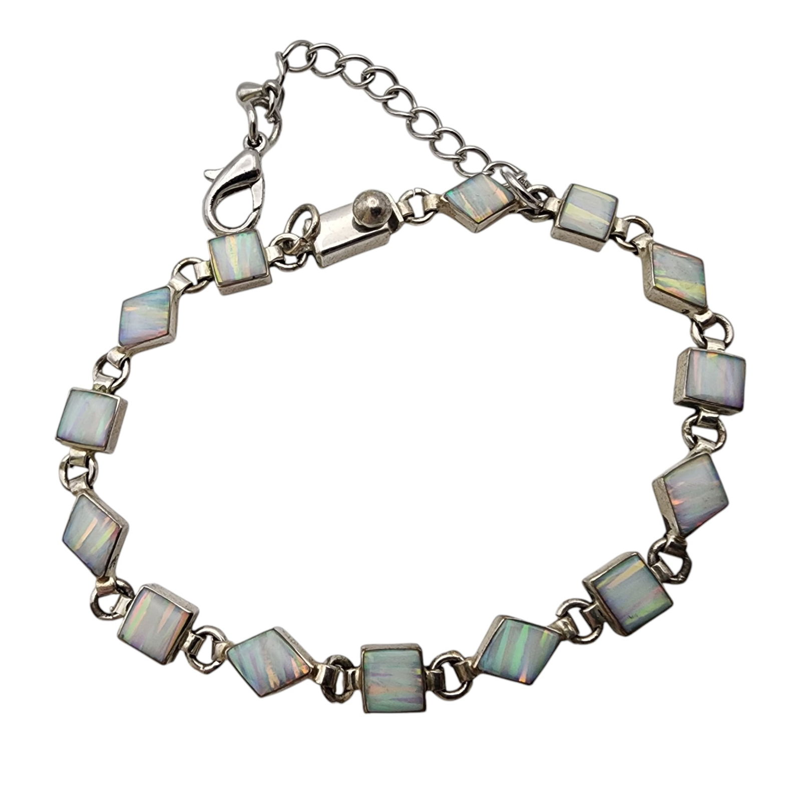 Mexico 950 Sterling Opal Bracelet (1 of 3)