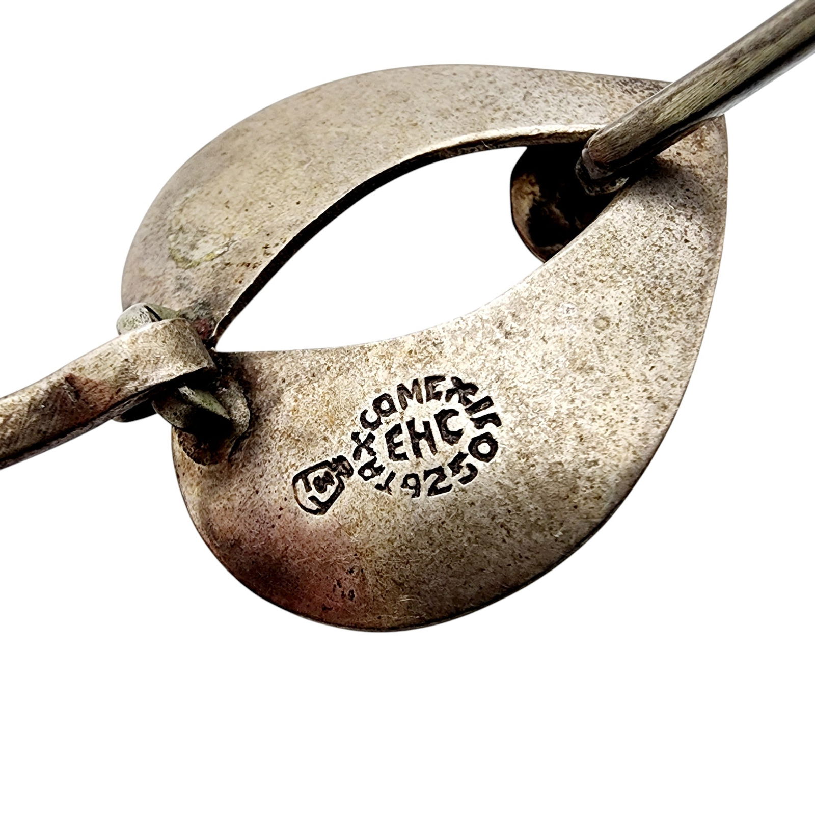 Signed EHC Mexico Sterling Leaf Bracelet - 3