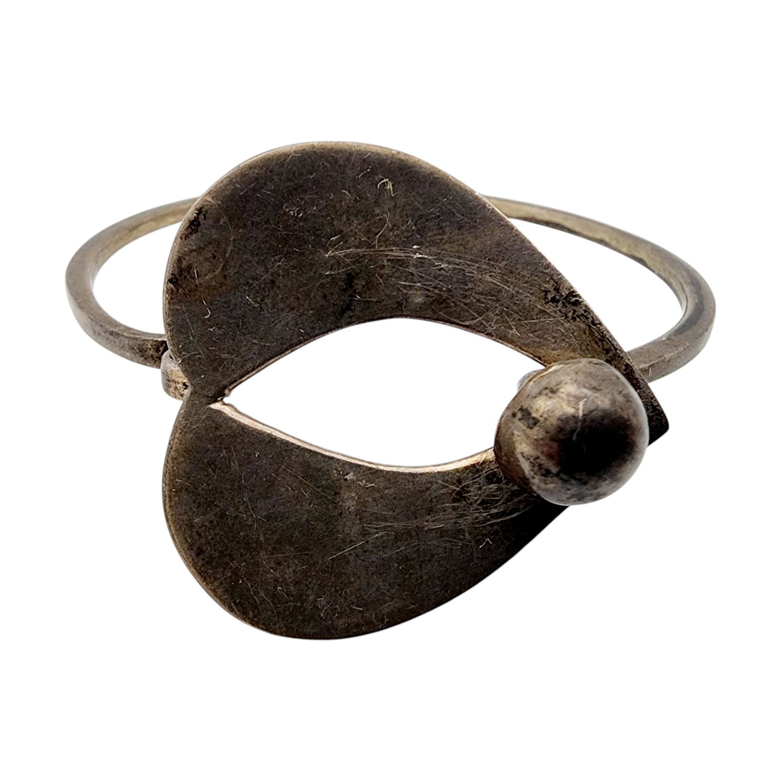 Signed EHC Mexico Sterling Leaf Bracelet - 4