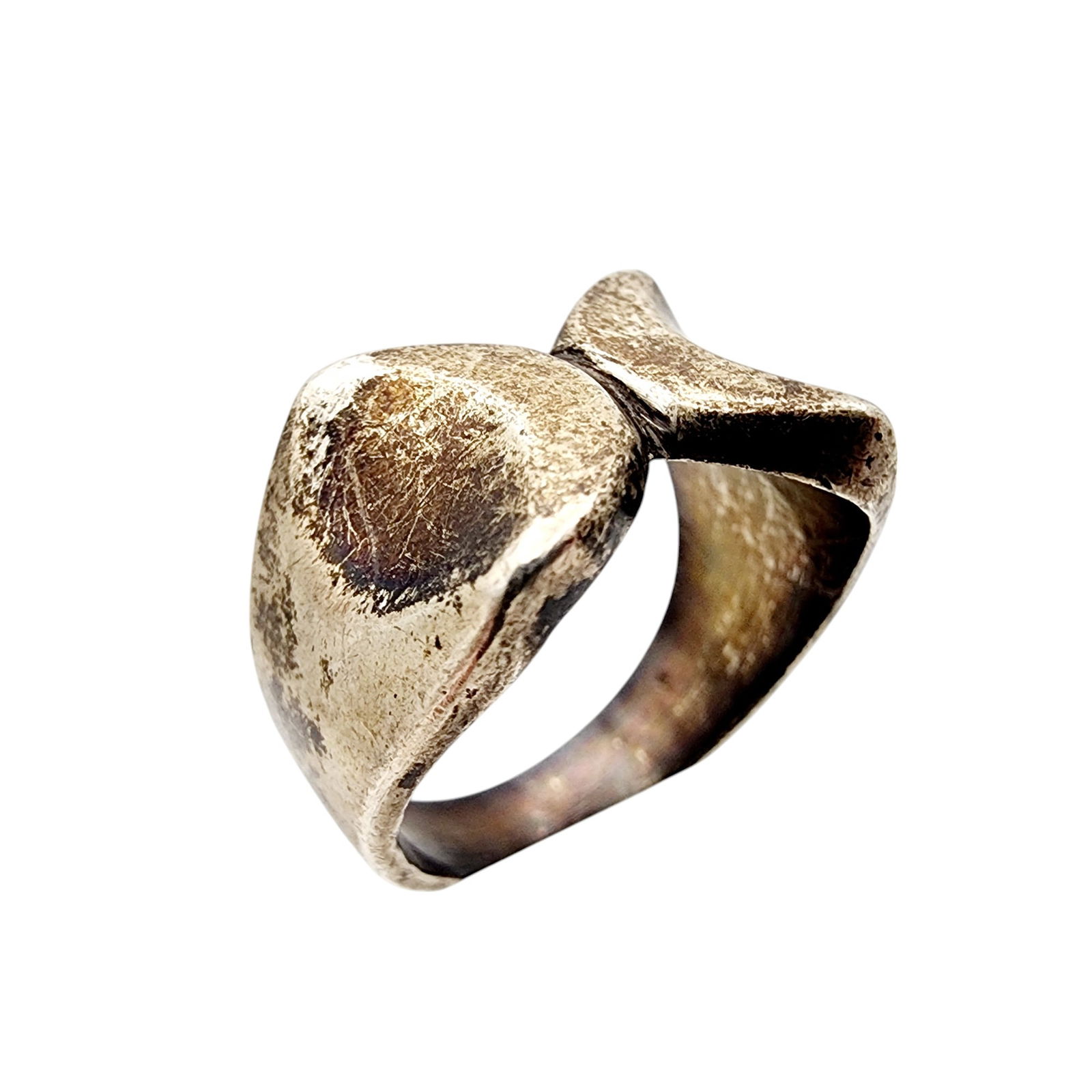 Mexico Sterling Silver Ring Sz 8.75 - 3